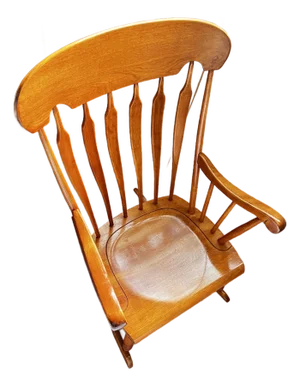 Vintage S. Bent & Bros. Colonial Spindle-Back Rocking Chair – Gardner, Ma – Solid Wood