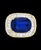 2020s Agl Certified No Heat Natural 11.81 Ct Blue Sapphire & Diamond 18k Gold Ring For Sale - Image 5 of 8