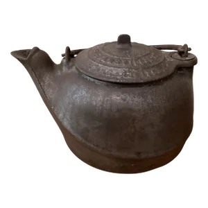 Antique 1863 Brinkmeyer Cast Iron Tea Kettle Evansville