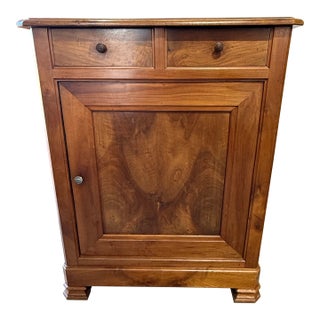 19th Century French Louis Philippe Solid Walnut Cabinet / Buffet For Sale