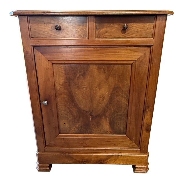 19th Century French Louis Philippe Solid Walnut Cabinet / Buffet For Sale