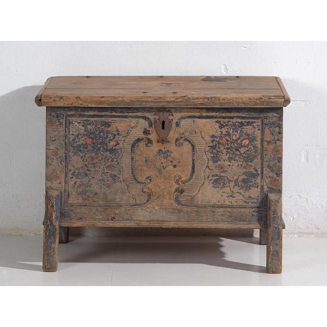 Antique Hand-Painted Wedding Chest, 1846 For Sale - Image 13 of 18