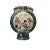 Vintage Chinese Dark Green Graphic Flat Round Flask Porcelain Vase For Sale In San Francisco - Image 6 of 8