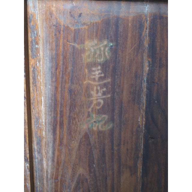 Antique Chinese 6 Panel Lattice Wood Screen Doors For Sale - Image 11 of 12