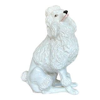 Vintage Regency Glazed Poodle For Sale