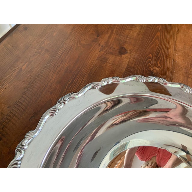 Metal Vintage Oneida Silverplate Punch Bowl Set – 12 Cups & Ladle. See My Photos for Versatility! Traditional, Southern & Palm Beach Regency Hosting. For Sale - Image 7 of 12