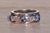 Contemporary The Salinas River: Contemporary Tanzanite and Natural Diamond Ring, Size 6.25 For Sale - Image 3 of 10