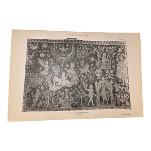 Antique Tapestry Chromolithograph Print