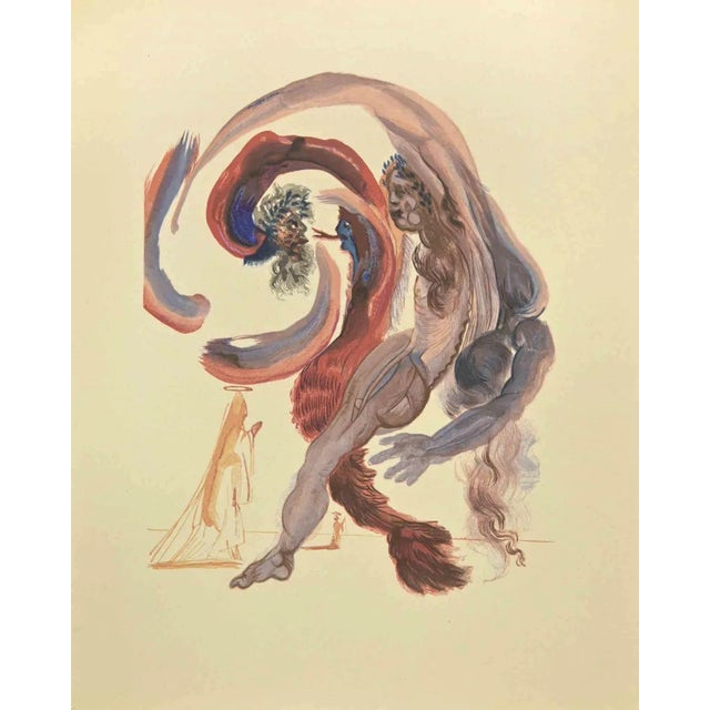 Salvador Dali, The Forth Terrace, Woodcut, 1963 For Sale