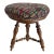 Solid beech wood swivel piano stool with woven fabric seat. 61.5" maximum height