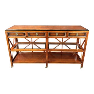 Hickory White Four Drawer Credenza/Console For Sale