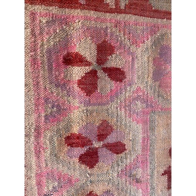 C. 1984 Vintage Peruvian Andean Folk Art Textile With Floral Medallions (Jqc) (72" X 62") For Sale - Image 9 of 15