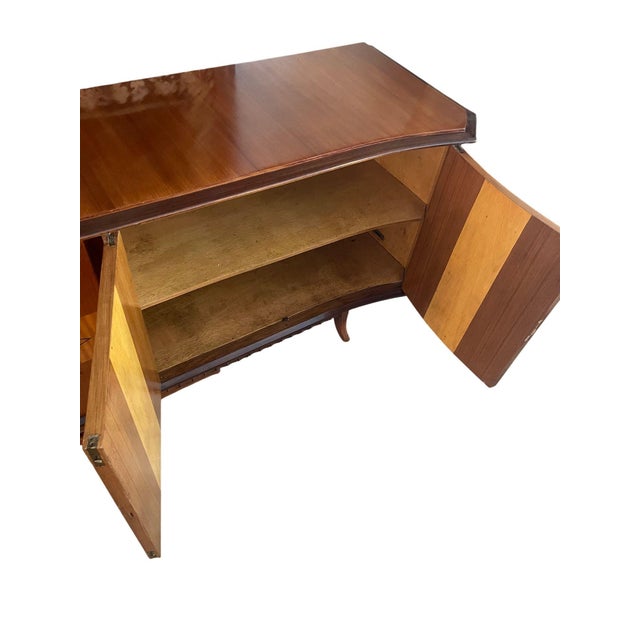 1960s Italian Mid-Century Inlaid Six-Door Sideboard. 1960's. For Sale - Image 5 of 16