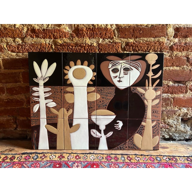 Ceramic 1970s Susana Espinosa Ceramic Tile Mural 24" X 18" For Sale - Image 7 of 12
