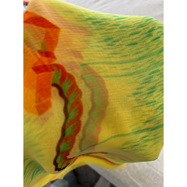 1910s Hermès “Bouteilles À La Mer” Mousseline Scarfs For Sale In Los Angeles - Image 6 of 9