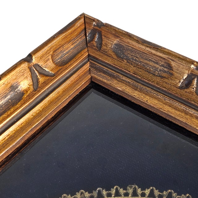 Fragonard Rococo Revival Shadow Box Fan With Gilded Frame and Porcelain Medallion 7.5" For Sale In San Francisco - Image 6 of 8