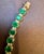 12 Carat Natural Emerald & 1 Carat Diamond Tennis Bracelet 14 Kt Yellow Gold For Sale - Image 10 of 18