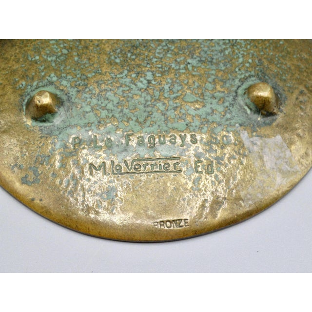 Metal Antique French Art Deco Gilt Bronze Equestrian Tray Pocket Empty For Sale - Image 7 of 7