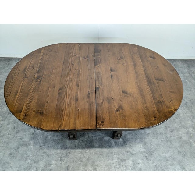 Vintage Chalet Dining Table For Sale - Image 3 of 7