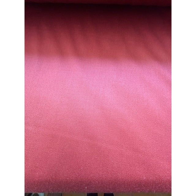 61 yards of classic solid fabric by Brunschwig & Fils in rust colorway