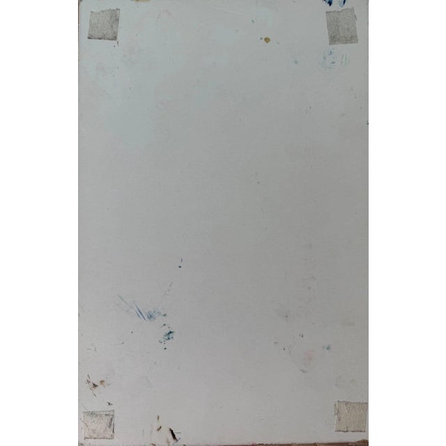 1980s Neo-Expressionism Standing Female Nude Blue Wild at Its Finest, 1980s, Oil Painting on Canvas For Sale - Image 5 of 9