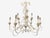 Mid Century Modern, White Painted Iron, Large Chandelier, Usa, 1960s For Sale In New York - Image 6 of 10