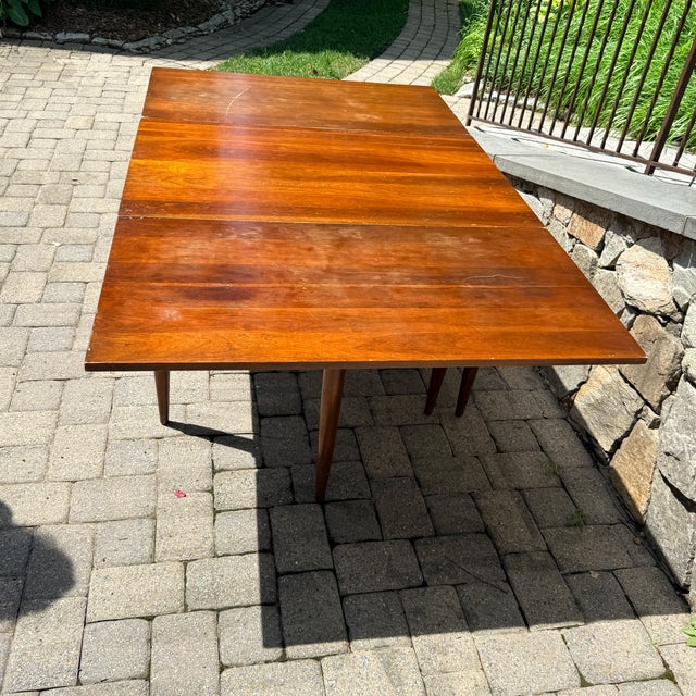 Vintage Willett Solid Cherry Transitional Drop Leaf Dining Table For Sale In Washington DC - Image 6 of 11
