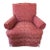 Late 20th Century Jessica Charles Swivel Rocker Armchair Club Chair - Damask For Sale