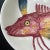 Individual plate made by Faience D’Art Proceram, France 1970. Part of a set of earthward with relief of sea creatures....