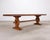 Mid 20th Century Country French Provincial Oak Farmhouse Trestle Dining Table 10 Ft For Sale - Image 5 of 18