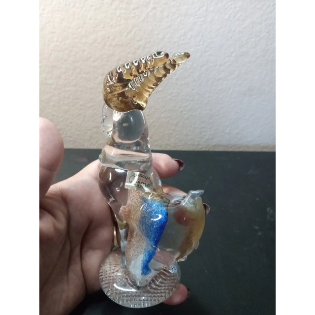 1980s Polish Art Glass Ram Figurine For Sale In Dallas - Image 6 of 7