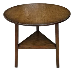 Vintage English Oak Cricket Table by Fauld England