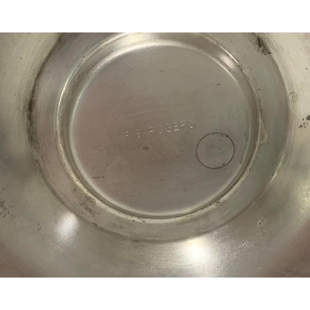 F. B. Rogers Silver‑Plated Butter, Sauce or Gravy Warmer on Ornate Stand - Regency Dining, Holiday Dining, Entertaining, Thanksgiving - See Pics! For Sale - Image 9 of 9