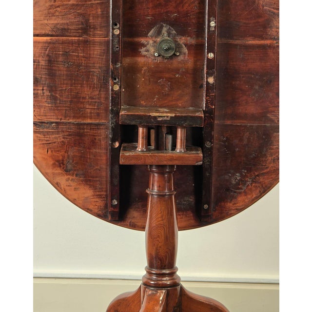 Late 18th Century Mahogany Tilt Top Table, England Circa 1790 For Sale - Image 5 of 6