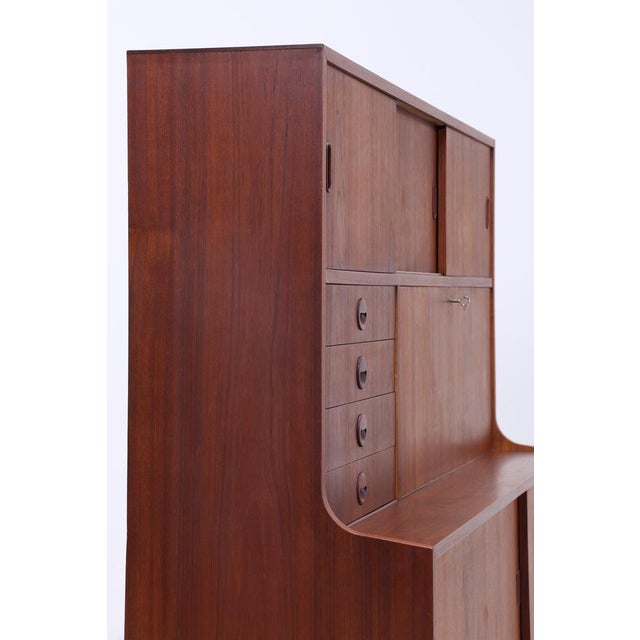 Wood Vintage Teak Highboard, 1960s For Sale - Image 7 of 11