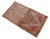 Vintage Turkish Small Rug Faded Pink Brown Hand Knotted Door Mat 20"x37" For Sale - Image 4 of 13