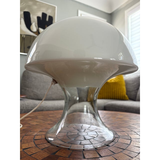 Italian Mid 20th Century Large Italian Murano Glass Mushroom Table Lamp by Gino Vistosi For Sale - Image 3 of 8