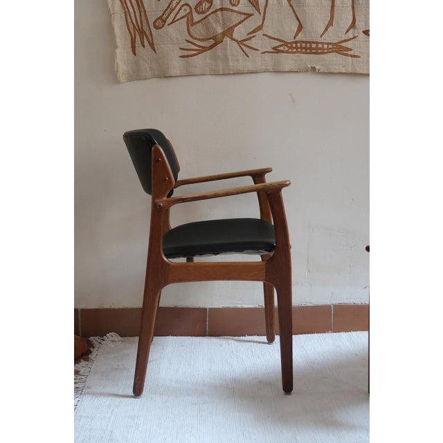An armchair by erik buch for o.d. Møbler a/s, denmark, 1960s, with the maker's danish furnituremakers' control label still...
