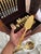 Towle Supreme Cutlery 71 Piece Service for 8 "King Arthur Gold" Pattern.