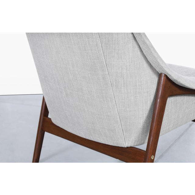 Scandinavian Modern Walnut Armchair Attributed to Folke Ohlsson for Dux For Sale - Image 11 of 12