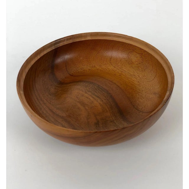 Mid-Century Walnut Bowl, 1960s For Sale - Image 6 of 11