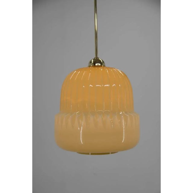 1960s Mid-Century Glass Pendant, 1960s For Sale - Image 5 of 12