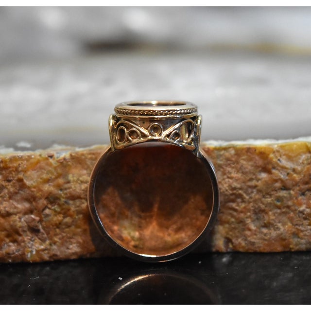 1930s 14k Yellow Gold Carnelain Soldier Warrior Intaglio Signet Ring Sz 10.25 For Sale - Image 15 of 17