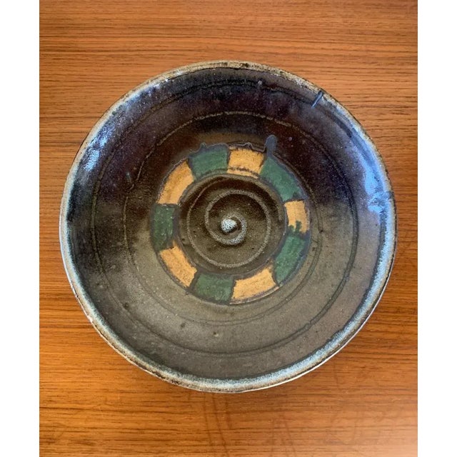 Mid-Century Modern Mid-Century Glazed Earthenware Bowl, California, USA, 1960s For Sale - Image 3 of 10