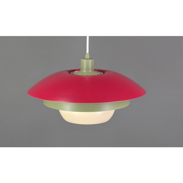 Mid-Century Modern Vintage Danish Pendant Lamp in Metal, 1970s For Sale - Image 3 of 11