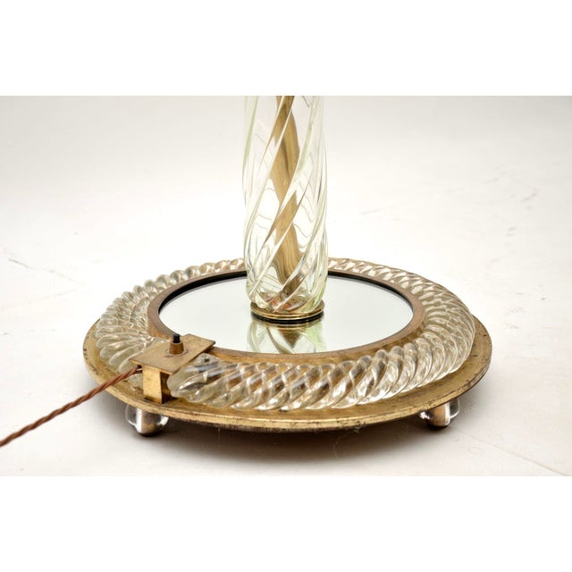 Vintage Italian Murano Glass Floor Lamp, 1950s For Sale - Image 9 of 12