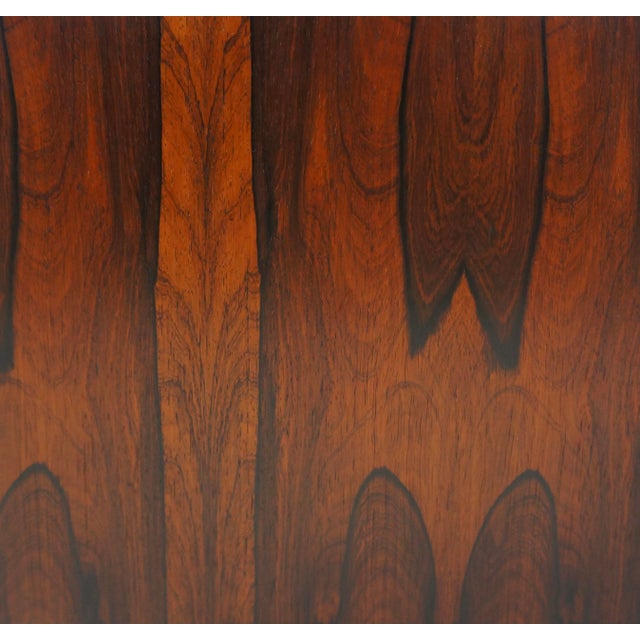 Mid-Century Modern Mid 20th Century Rolf Hesland for Bruksbo Brazilian Rosewood Lp Record Caddy/Magazine Rack For Sale - Image 3 of 10