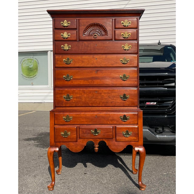 Lexington Cherry Highboy Dresser Chairish