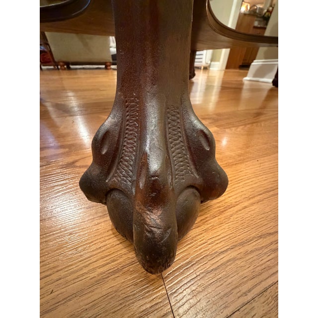 Brown Late 19th Century Mahogany Parlor Table For Sale - Image 8 of 8