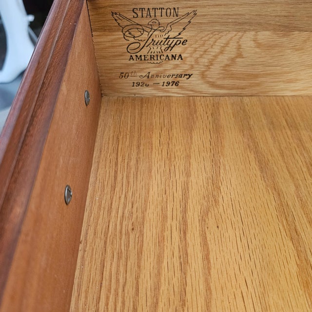 Statton Americana Colonial Console Table Sofa Table 37" For Sale - Image 11 of 12